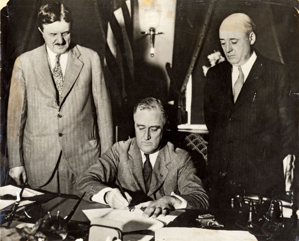 Franklin-D-Roosevelt-Clarence-Drill-law-Sam-June-16-1933